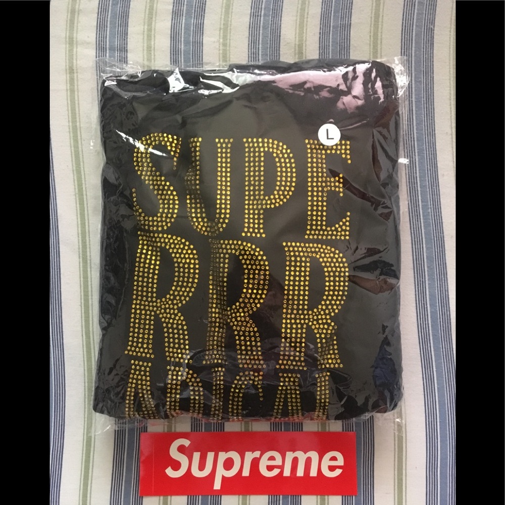 Superrradical rhinestone hoodie DO NOT BUY